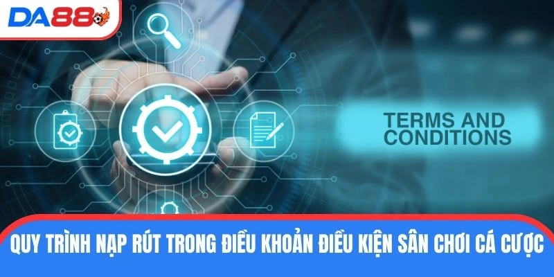 Quy trình nạp rút trong điều khoản điều kiện sân chơi cá cược 
